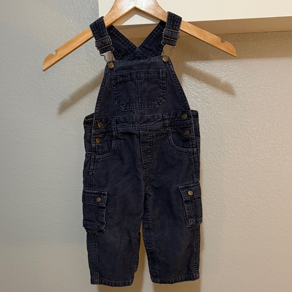 Greendog Corduroy Navy Kids Overalls